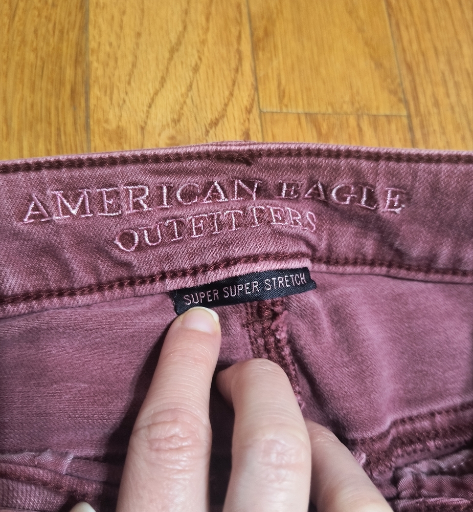 3 Pairs Of American Eagle Skinny/Cropped Skinny Jeans, Women's Size 2 Regular - Picture 5 of 16